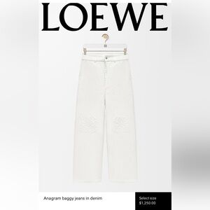Loewe Anagram Boyfriend Jeans in White